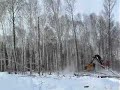 TK722 feller buncher in New Brunswick