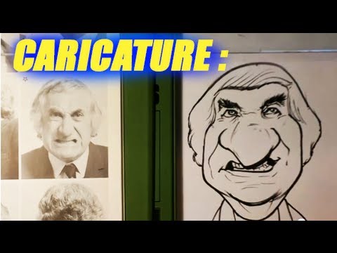 How to Draw a Caricature – Caricature Demonstration – Easy Pictures to Draw