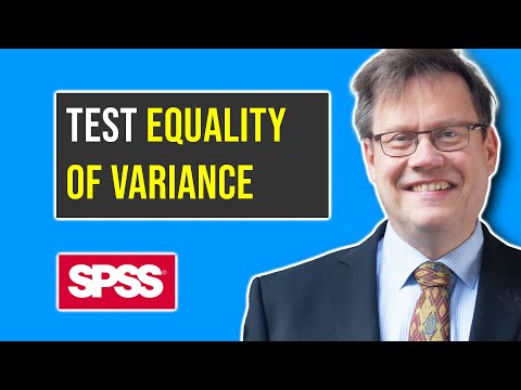 how to test for equal variance for t test