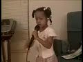 Nia singing Put your Records on by Corinne Bailey Rae age 5