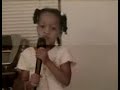 Nia singing Put your Records on by Corinne Bailey Rae age 5