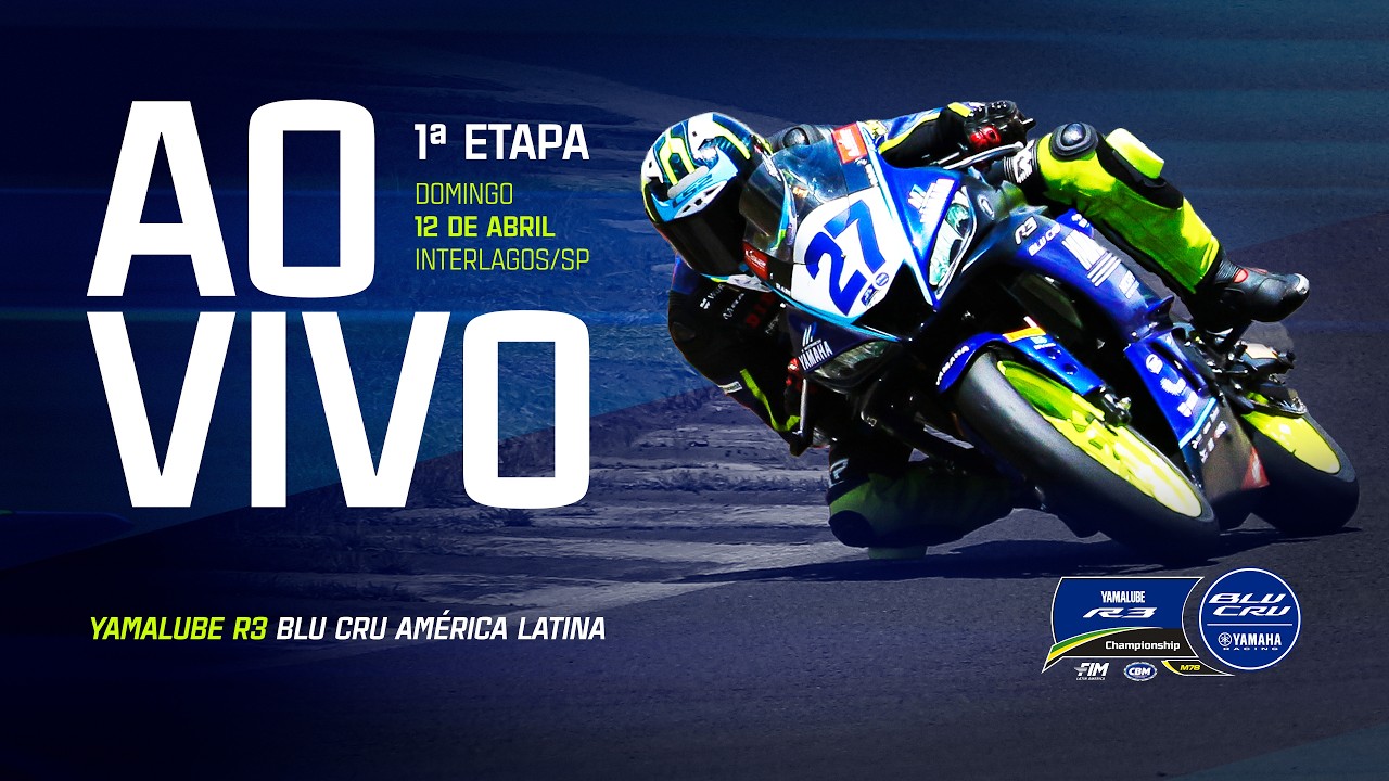 AO VIVO: Yamalube R3 BLU CRU América Latina 2026 | 1ª etapa | Interlagos/SP