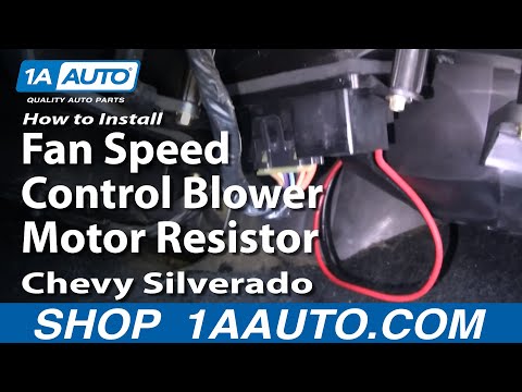 How To Install Fan Speed Control Blower Motor Resistor Chevy Silverado GMC Sierra 99-06 1AAuto.com