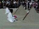 Crow ceremony in Kyoto temple