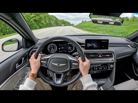 2024 Genesis G70 RWD 2.5T Sport Prestige - POV Quick Drive (Binaural Audio)