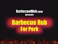 barbecue dry rub recipe for pork by the bbq pit boys