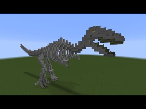 how to build a t rex in minecraft