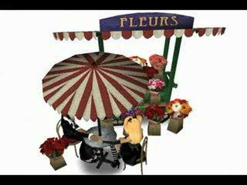 IMVU Paris Flower Stand