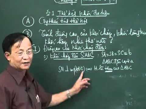 Thể tích khối đa diện - Thầy Trần Viết Kính