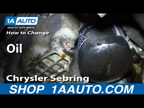 How To Do an Oil Change 2001-06 Chrysler Sebring 2.7L V6