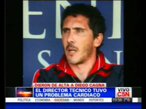 Dieron de alta a Diego Cagna 