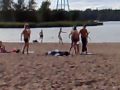 Hietsu beach heat - Pinna palaa ja turpaanly�ntikisailu alkaa