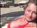 Young Blond Picked up on Beach for Sex Hot Beauty Panty Student Kiss