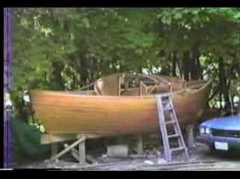 Constructing Bivalve- a wooden sailboat