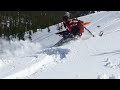 2moto KTM 525 & 505 steep sidehill in snow
