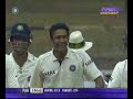 Anil Kumble taking 5 wickets in Banglore