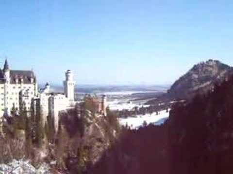 Neuschwanstein Castle from Waterfall Bridge