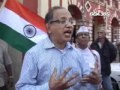 Hundreds of Anna Hazare's supporters shout slogans in Panaji in support of a strong Lok Pal bill