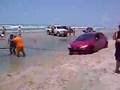 Peugeot 206 atolado na praia de Jericoacoara/Ce