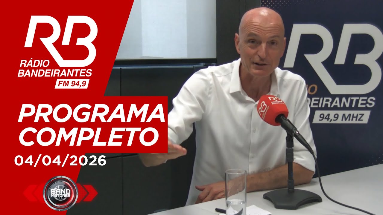 Band Motores na Rádio Bandeirantes | 04/04/2026