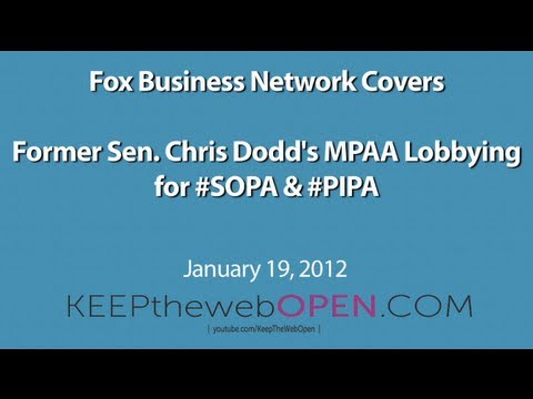 sopa chris dodd - Learn More at KeepTheWebOPEN.com Former Senator Chris Dodd, now the top movie industry lobbyist at the Motion Picture Association of America (MPAA), has a cl...