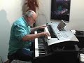 tommy plays johnny b. goode on the yamaha tyros 2 keyboard.