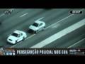 Persiguição provoca capotamento do carro da policia nos EUA.