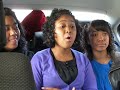 Mirella et ses soeurs dans la voiture :D