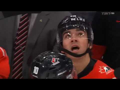 Alex Newhook of St.John's, NL - World Junior Hockey Semi Final - Game Winner - Team Canada