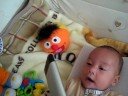 Max mirando el vido de sus primas