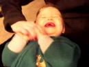 i took this video of oj one night when she was about 8 months old or so - it was in the winter of 2003.
