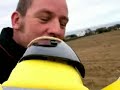 Radio controlled plane crash