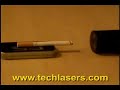 Laser lights cigarette!