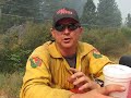 BUTTE FIRES: CAL FIRE INMATE CREW WAGON: Gets Flat Tire: Butte County Lightening Fires