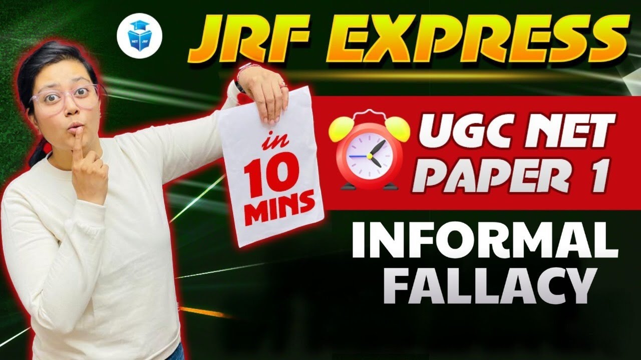 UGC NET Paper 1 Informal Fallacy by Aditi Mam | Paper 1 in 10 Mins