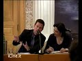 www.icine.it luned� 26 maggio 2008 � stato presentato a roma il nuovo film di m. night shyamalan, presente in conferenza stampa, insieme all'attore protagonista mark wahlberg. vi proponiamo la prima parte dell'incontro con i giornalisti. a parte l'inizio della prima parte della conferenza stampa, l'audio � in inglese originale con traduzione in italiano a seguire.
www.icine.it monday may 26, 2008 it was presented in rome on the new films of m. night shyamalan, 