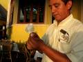 videos de Captain's Cove Cancun Mexico --- Waiter Makes Flower Napkin