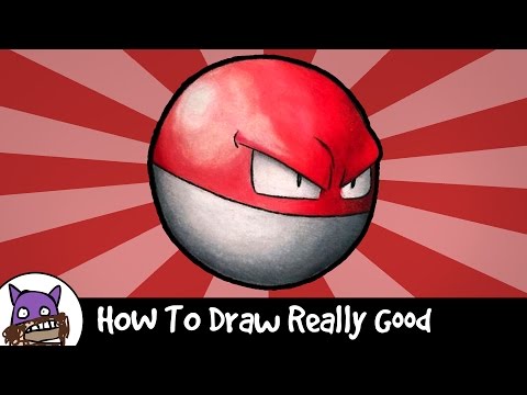 how to draw voltorb