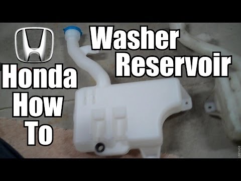 how to drain windshield washer fluid honda accord