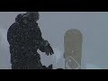 Snowboarding at Sunshine Village in some extreme terrain. Sunshine Village is located near Banff in Alberta, Canada.
