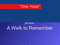 only hope  a walk to remember    piano