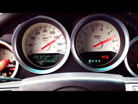 How to test gauges in MOPAR cars (Dodge Challenger Magnum Chrysler 300C Jeep Wrangler) needle sweep