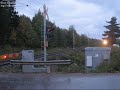 Finnish Express Train 707 in Suurisuo crossing, Iisalmi.