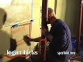 Logan Hicks Galo and Sixten paint at k-swiss party
