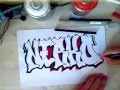 Drawing graffiti blackbook sketch #3 - made by NERKO