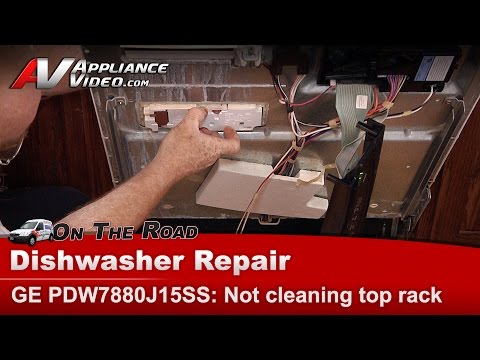 how to clean g.e. dishwasher soap dispenser