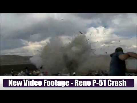 NEWLY RELEASED - Reno Nevada Air Show Air Race P-51 Mustang Plane Crash Slow Motion Into Crowd