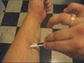 Pen thru arm Pen thru arm