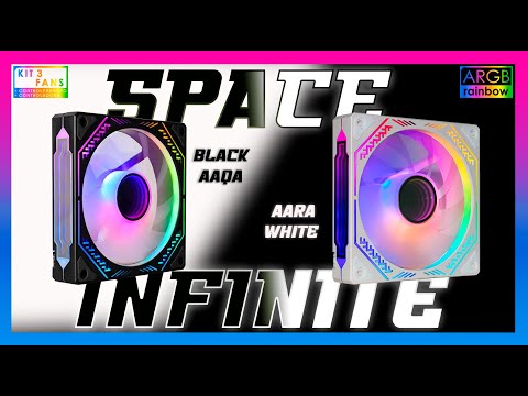 Vídeo de demonstração - Kit Fan Cooler INFINITE SPACE WHITE ARGB – AARA