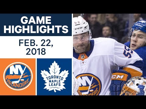 Video: NHL Game Highlights | Islanders vs. Maple Leafs - Feb. 22, 2018